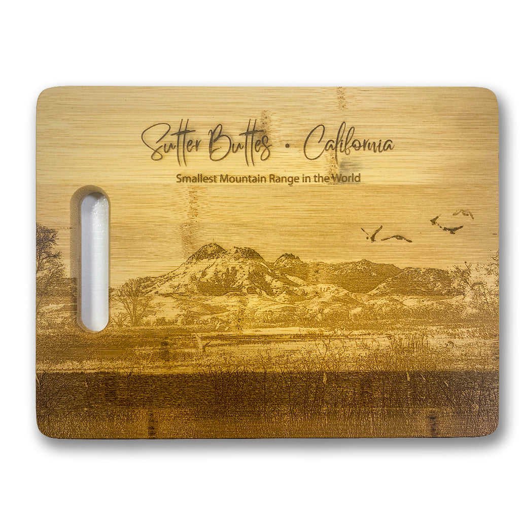 Bamboo Rectangular Cutting Board with Handle Grip