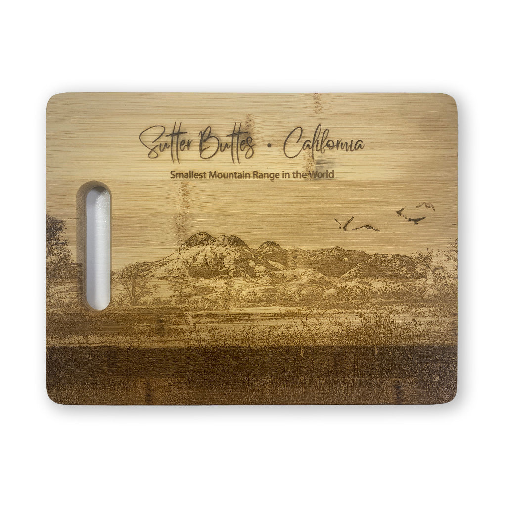 Bamboo Rectangular Cutting Board with Handle Grip