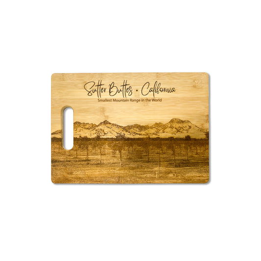 Bamboo Rectangular Cutting Board with Handle Grip