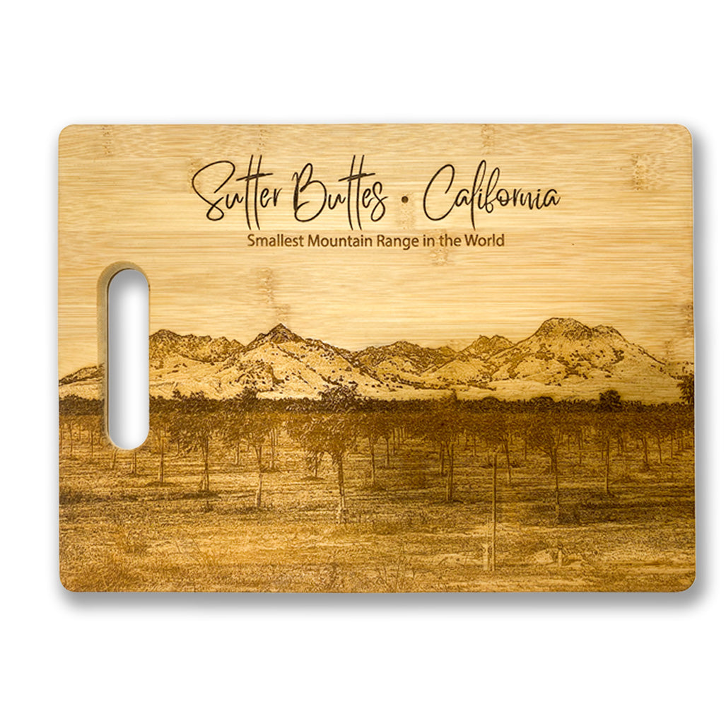 Bamboo Rectangular Cutting Board with Handle Grip