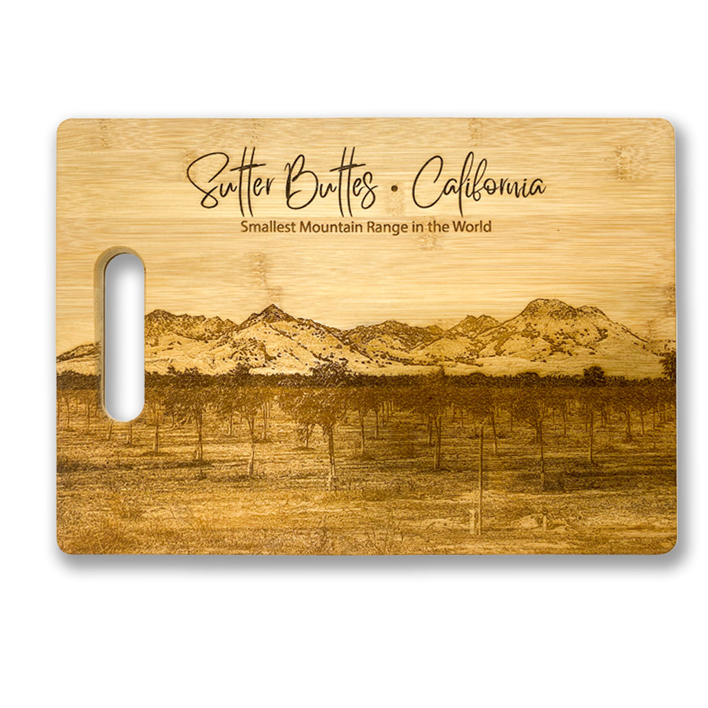 Bamboo Rectangular Cutting Board with Handle Grip