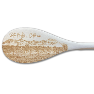 12" Woodend Spoon Engraved with Sutter Buttes